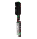 Professional Double-Sided Beard Styling Brush & Comb for Men – Printed Pattern Grooming Tool | Barber Hair Removal Comb for Beard Shaping, Styling & Broken Hair Cleaning (Green)