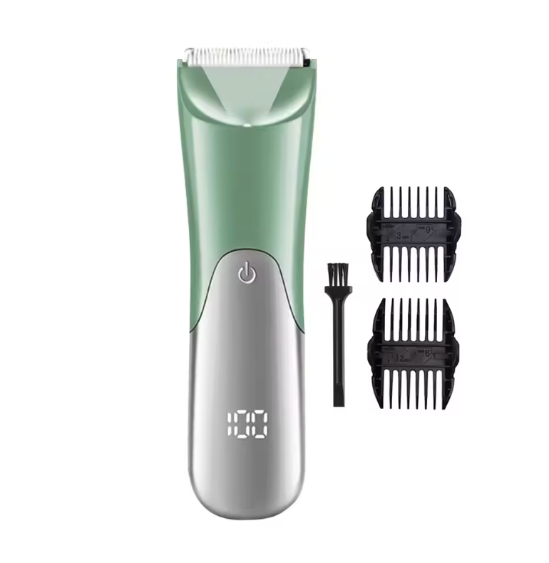 Men’s Body Hair Trimmer & Grooming Razor – Multi-Purpose Hair Removal Tool for Beard, Chest, Underarms, Arms, Legs & Body Grooming | Portable Precision Trimmer for Men (Green)