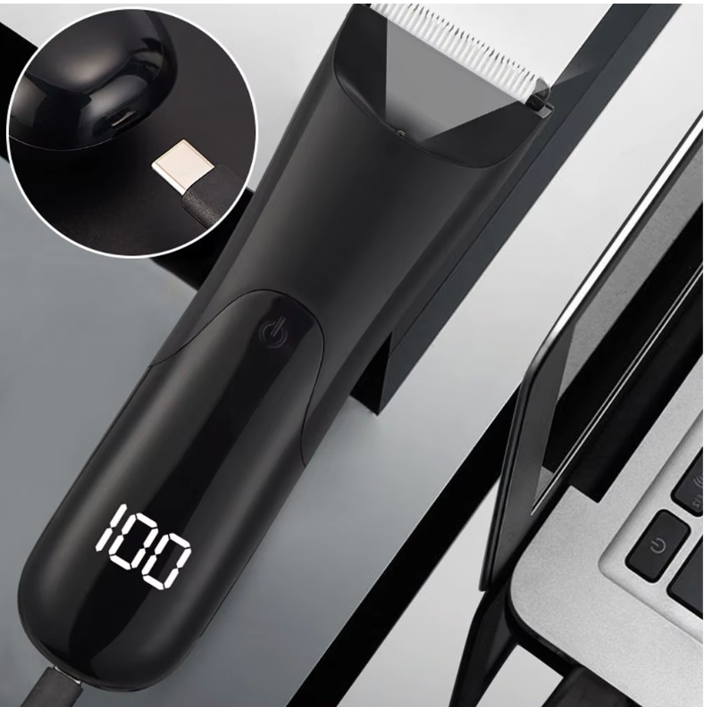 Men’s Body Hair Trimmer & Grooming Razor – Multi-Purpose Hair Removal Tool for Beard, Chest, Underarms, Arms, Legs & Body Grooming | Portable Precision Trimmer for Men (Black)