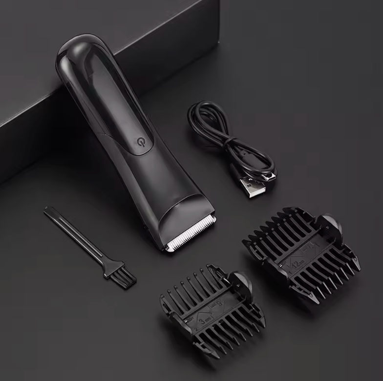 Men’s Body Hair Trimmer & Grooming Razor – Multi-Purpose Hair Removal Tool for Beard, Chest, Underarms, Arms, Legs & Body Grooming | Portable Precision Trimmer for Men (Black)
