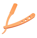 Professional Stainless Steel Straight Edge Razor for Men – Manual Barber Shaver & Precision Beard Trimming Tool | Classic Safety Razor for Smooth, Clean Shaves (Orange)