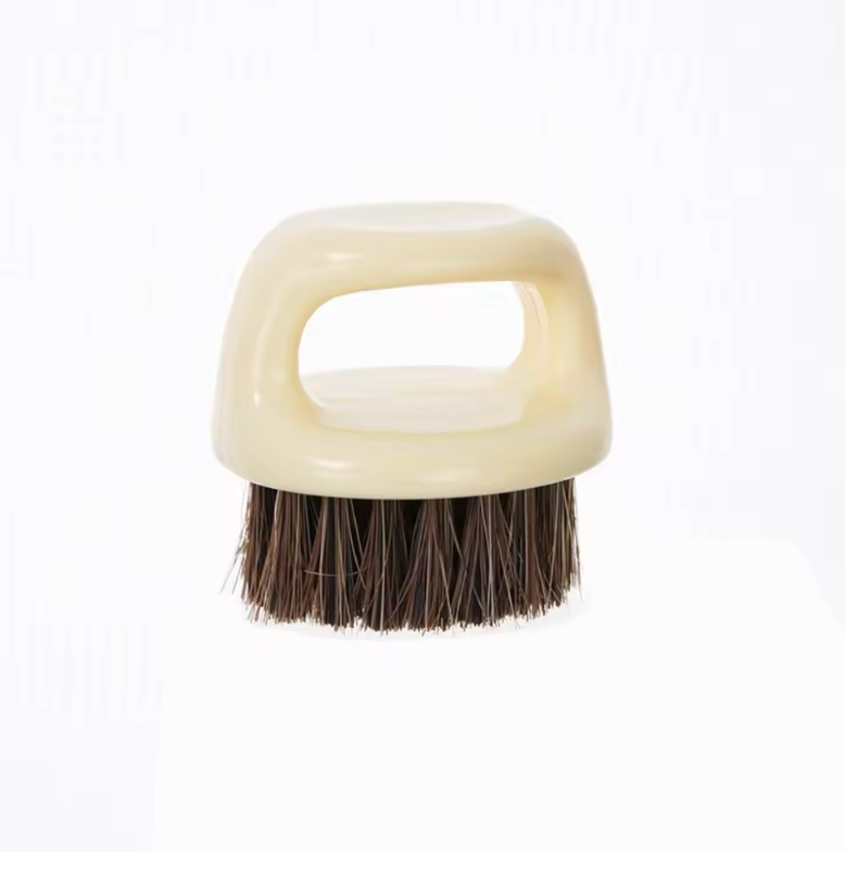 Professional Vintage Beard Brush for Men – Barber-Grade Grooming & Hair Styling Tool | Premium Beard, Mustache & Hairdressing Brush for Daily Styling & Salon Use (White)