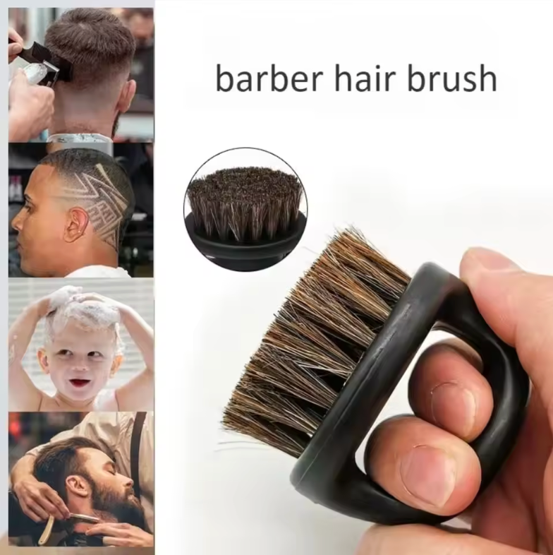 Professional Vintage Beard Brush for Men – Barber-Grade Grooming & Hair Styling Tool | Premium Beard, Mustache & Hairdressing Brush for Daily Styling & Salon Use (White)