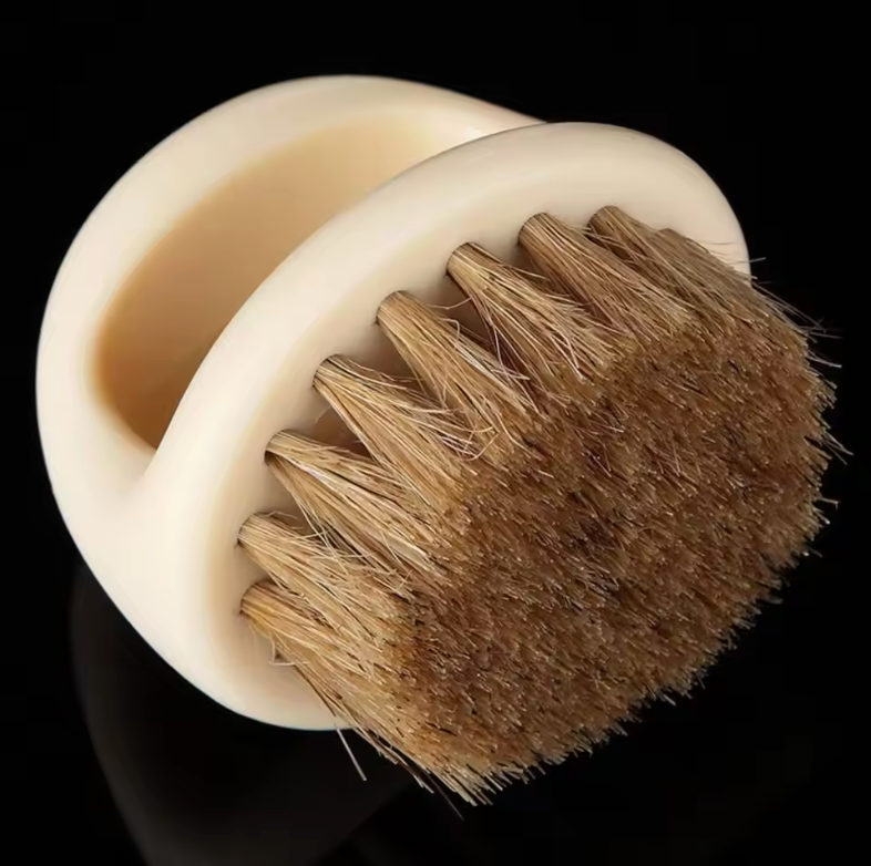 Professional Vintage Beard Brush for Men – Barber-Grade Grooming & Hair Styling Tool | Premium Beard, Mustache & Hairdressing Brush for Daily Styling & Salon Use (Black)